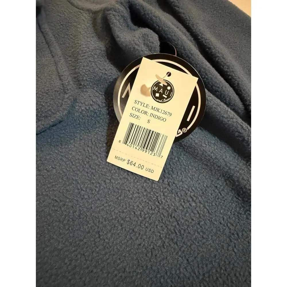 NWT Maui And Sons‎ Mens Fleece Button Up Size Small - Picture 5 of 6